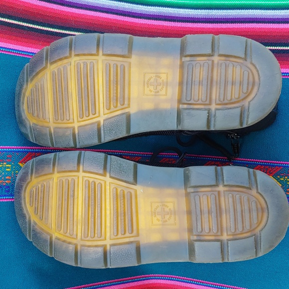 Dr. Martens Junior Combs Black Lightweight Casual Boots with Side Zipper Size 1 - Picture 14 of 17